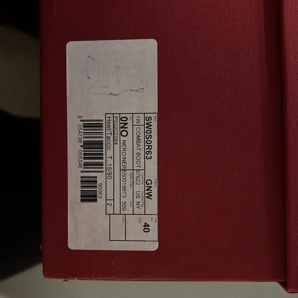 Valentino black combat boots. Size 40. - Picture 7 of 8